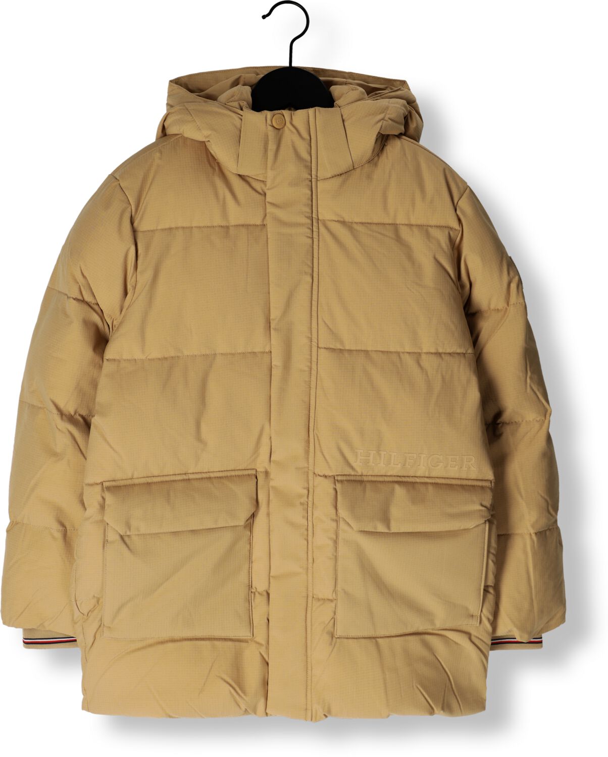 TOMMY HILFIGER Jongens Jassen Monotype Ribstop Puffer Jacket Khaki