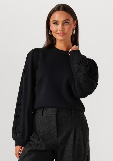Zwarte OBJECT Trui OBJYUKI L/S RE KNIT PULLOVER - large