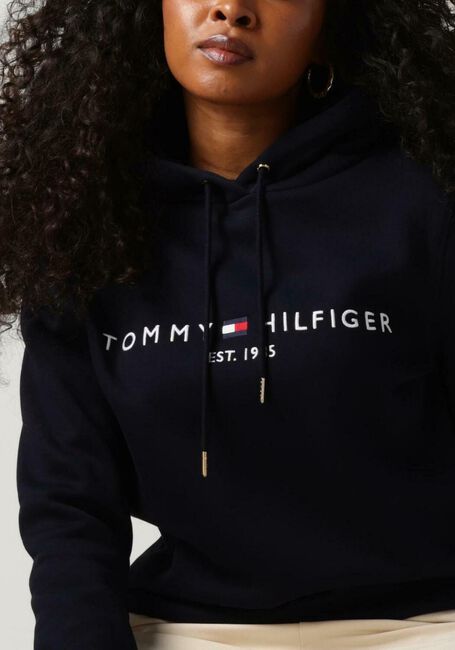Donkerblauwe TOMMY HILFIGER Trui HERITAGE HILFIGER HOODIE LS - large