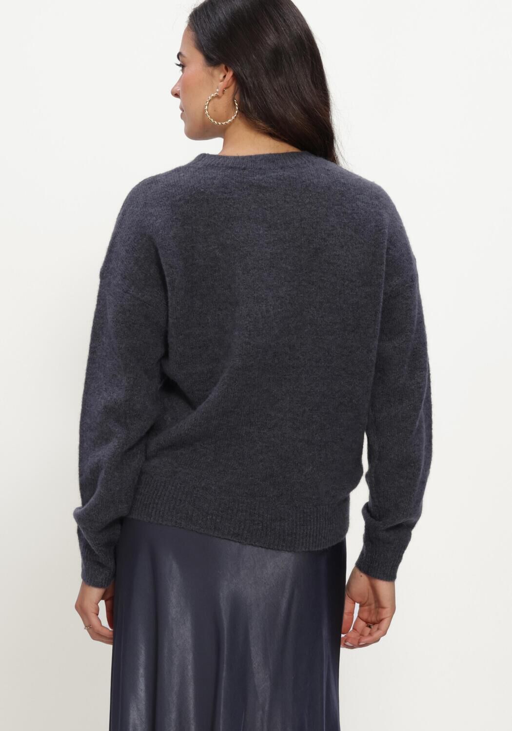 Donkergrijze MSCH COPENHAGEN Trui MSCHFESTINA HOPE PULLOVER - large