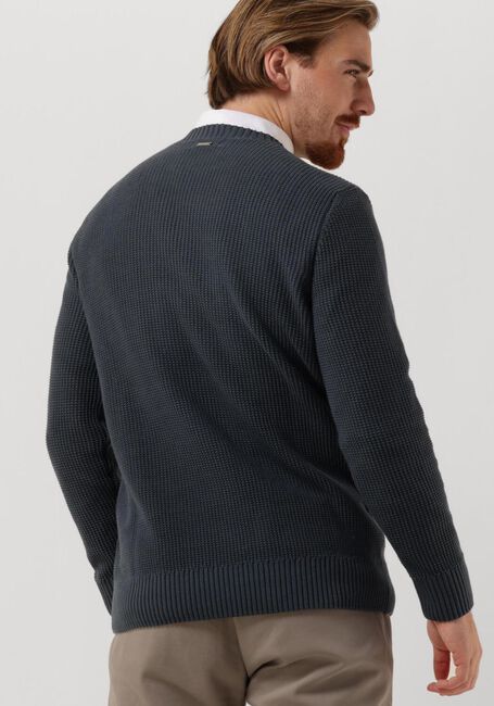 Blauwe PUREWHITE Trui STRUCTURED CREWNECK KNIT - large