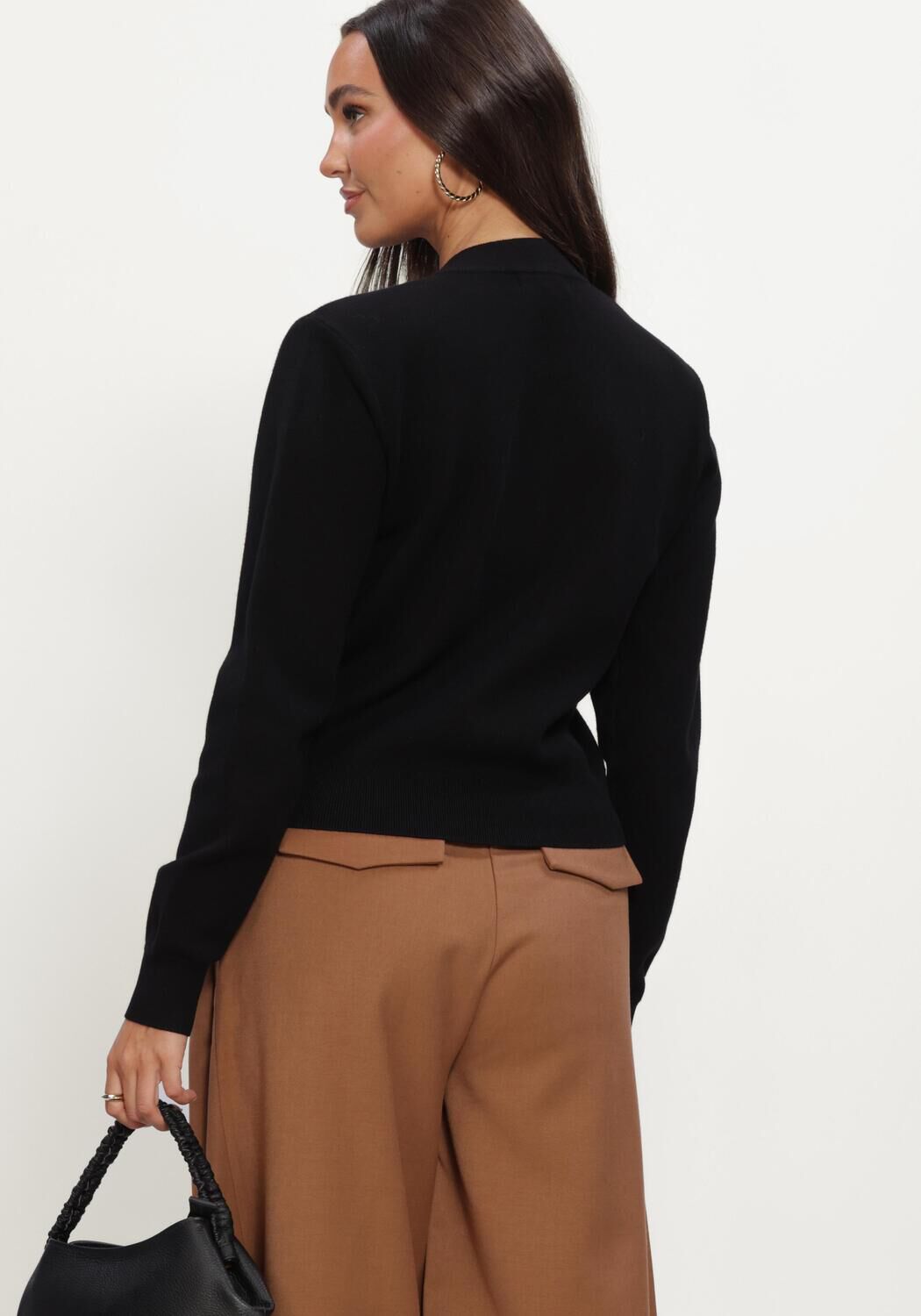 Zwarte JOSH V Vest FLISS CARDIGAN - large