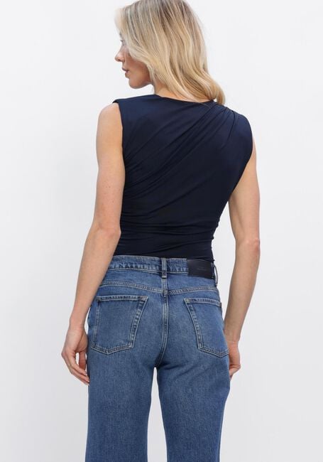 Donkerblauwe ROSEMUNDE Top BILLIE SL DRAPE TOP - large