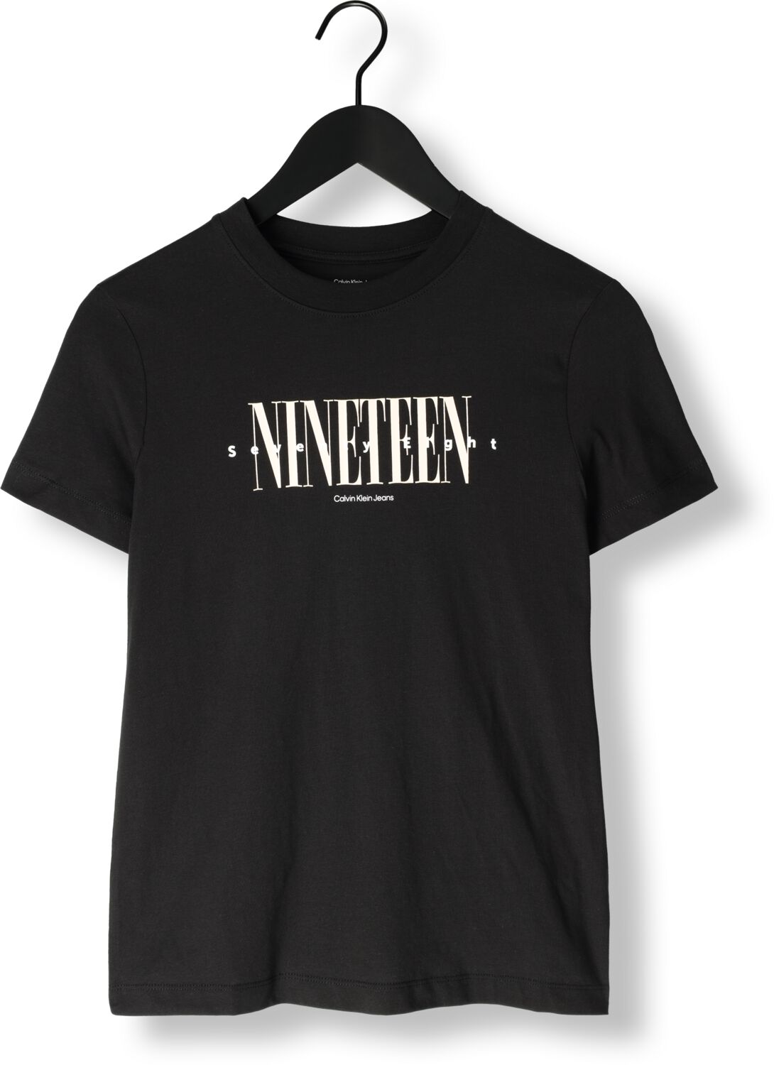 CALVIN KLEIN Dames Tops & T-shirts 19 Graphic Reg Tee Zwart