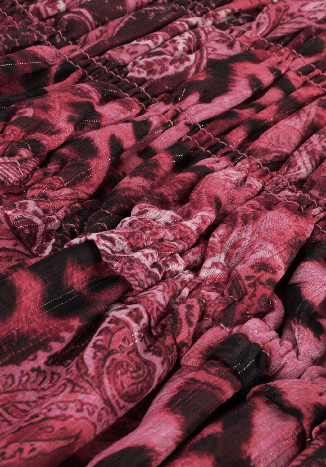 Roze GUESS Mini jurk LS LACE UP FLARED LUCY DRESS - large