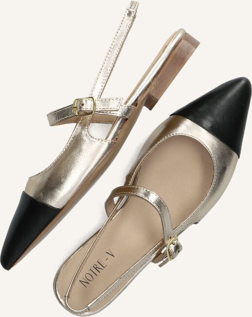 Gouden NOTRE-V Slingbacks VK1154 Gouden NOTRE-V Slingbacks VK1154 - large