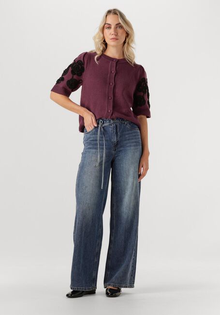 Blauwe OBJECT Wide jeans OBJROSIE MW WIDE JEANS - large