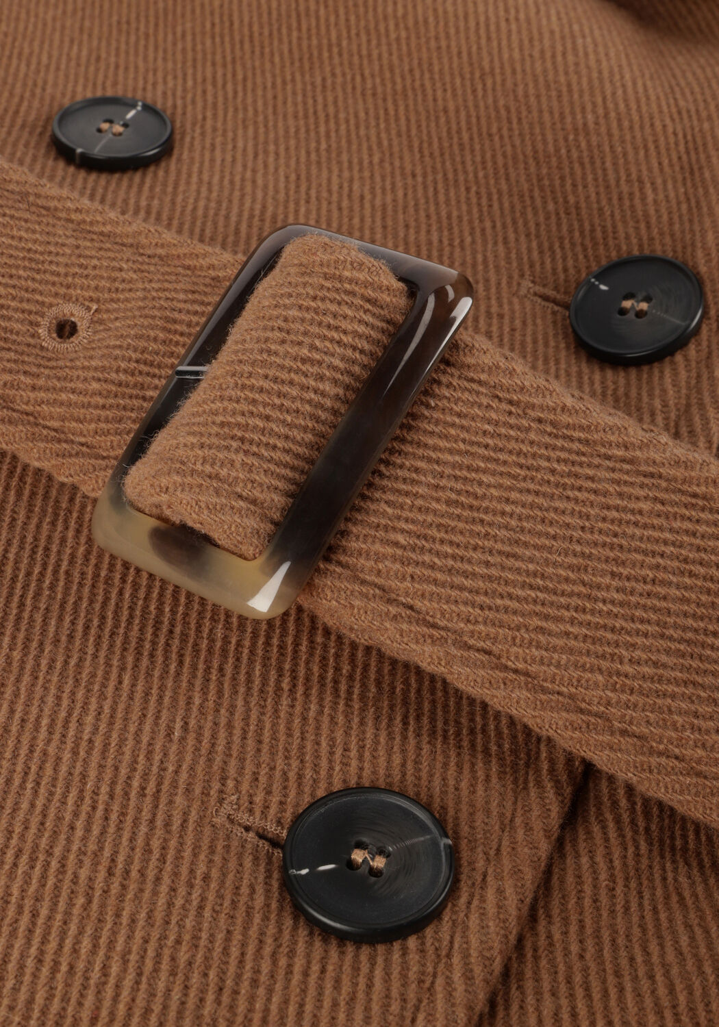 Bruine SELECTED WOMEN Trenchcoats SLFHENRIKA WOOL TRENCH COAT - large