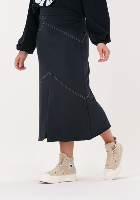 Donkerblauwe 10DAYS Midirok A-LINE SKIRT - large