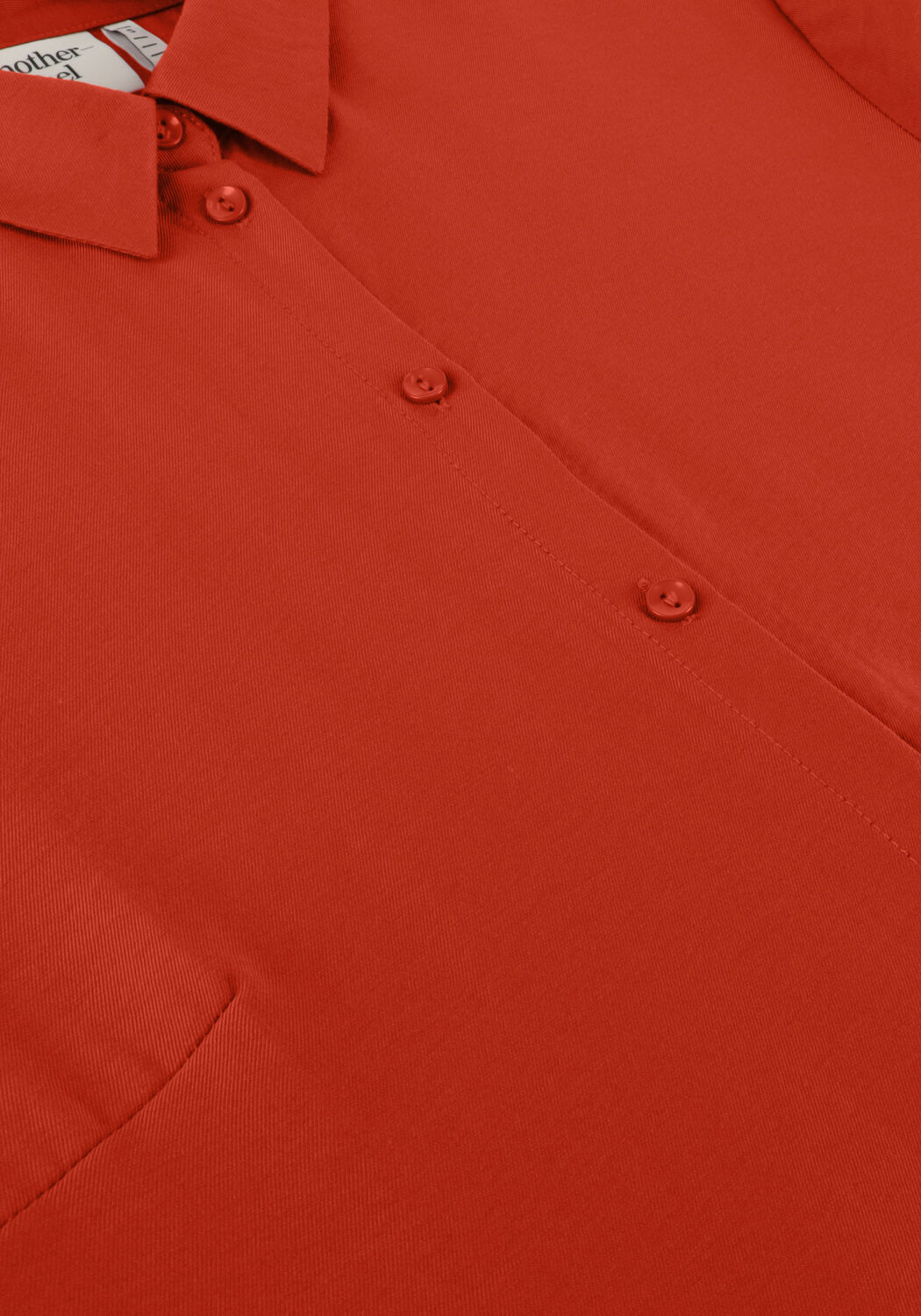 Rode ANOTHER LABEL Midi jurk SANGO DRESS - large