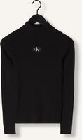 Zwarte CALVIN KLEIN Coltrui BADGE ROLL NECK SWETER Zwarte CALVIN KLEIN Coltrui BADGE ROLL NECK SWETER - medium