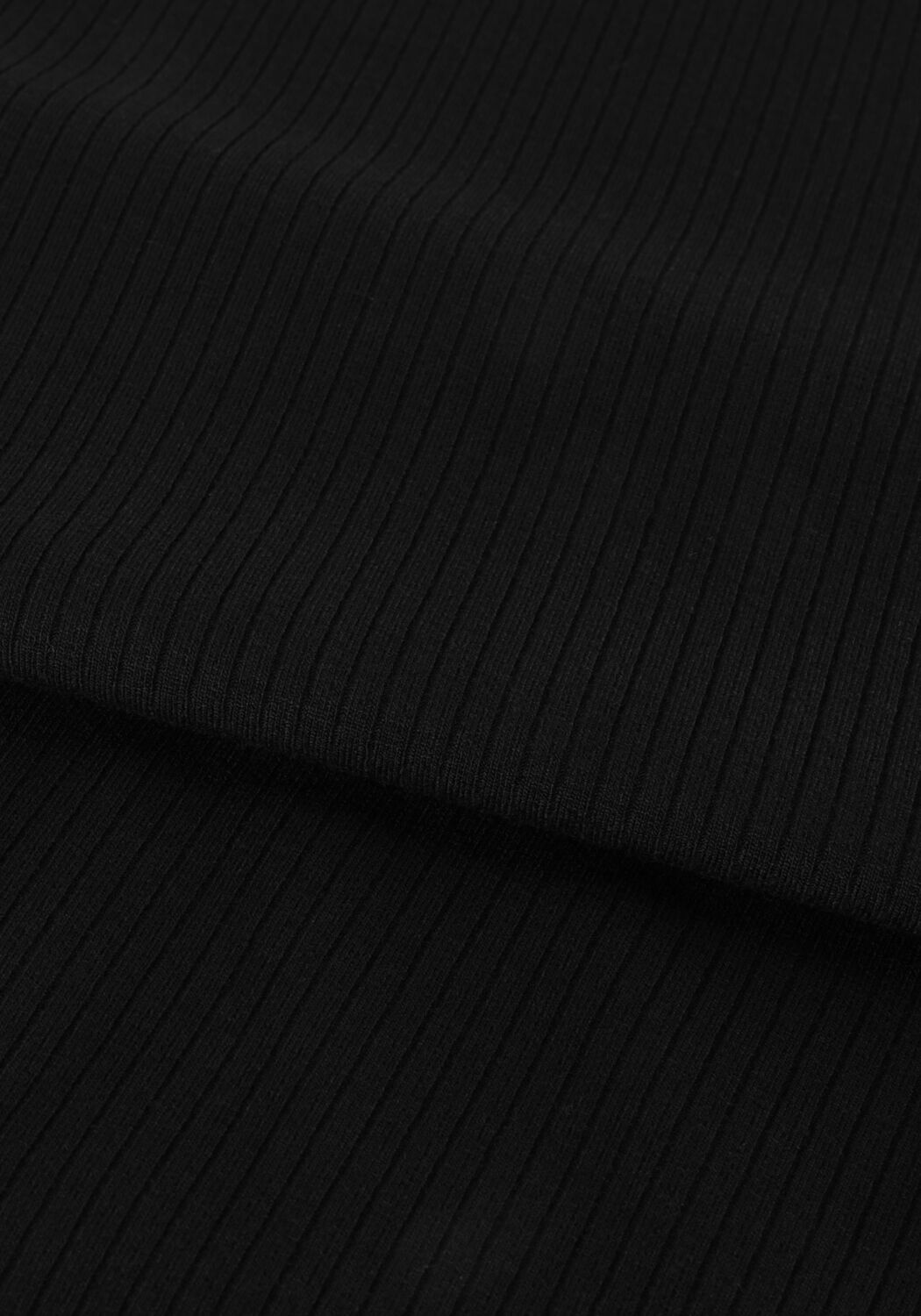 Zwarte TOMMY HILFIGER Coltrui SLIM 5X2 RIB ROLL-NK LS - large