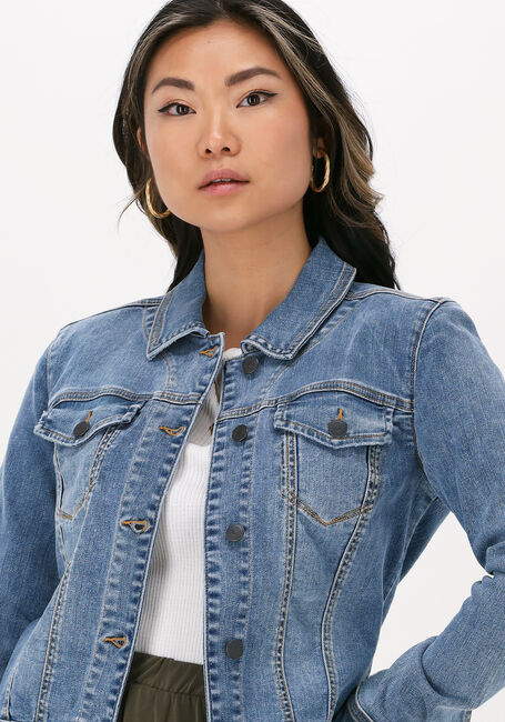 Lichtblauwe OBJECT Spijkerjas OBJWIN NEW DENIM JACKET NOOS - large