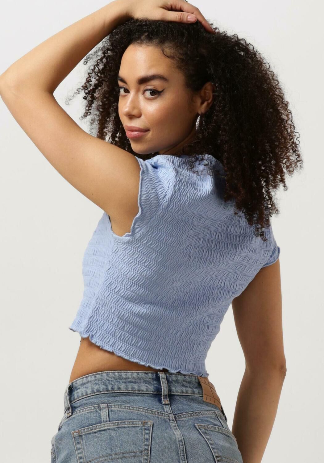 TOMMY JEANS Dames Tops & T-shirts Tjw Slim Smock Tee Blauw
