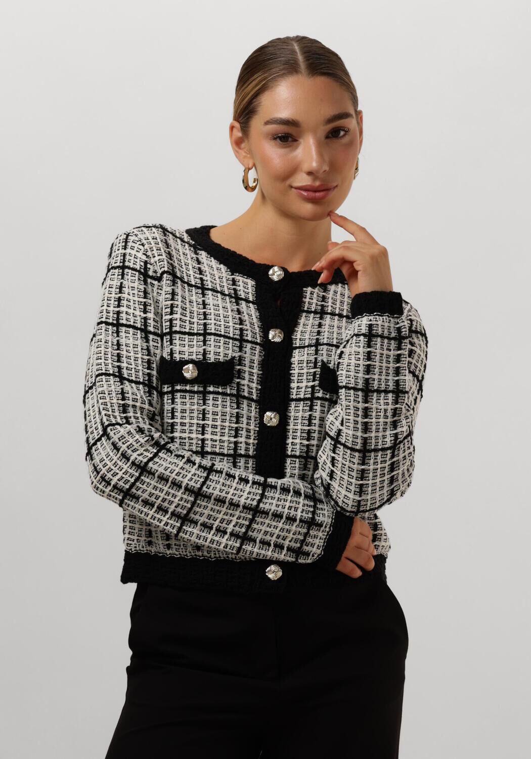 MINUS Dames Blazers Satina Knit Cardigan Zwart