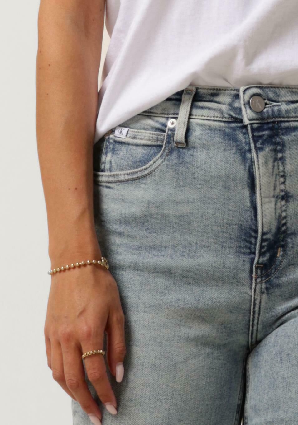 CALVIN KLEIN Dames Jeans High Rise Skinny Lichtblauw