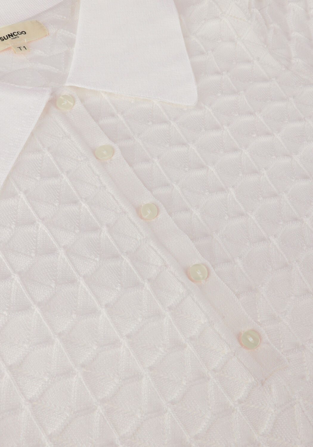 Ecru SUNCOO Polo PHILOME - large