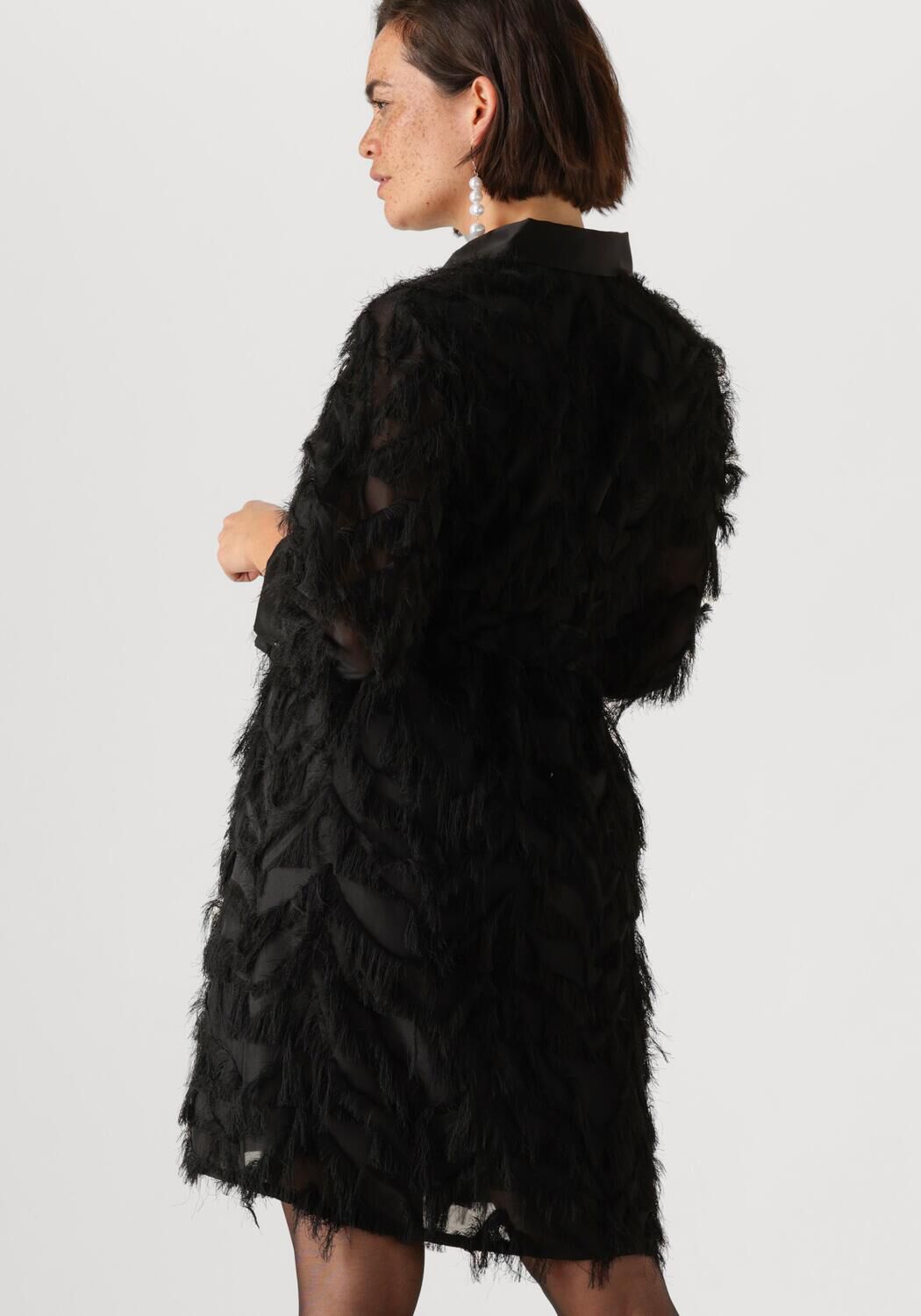 SELECTED FEMME Dames Jurken Slfmyline 3 4 Short Fluffy Shirt Zwart