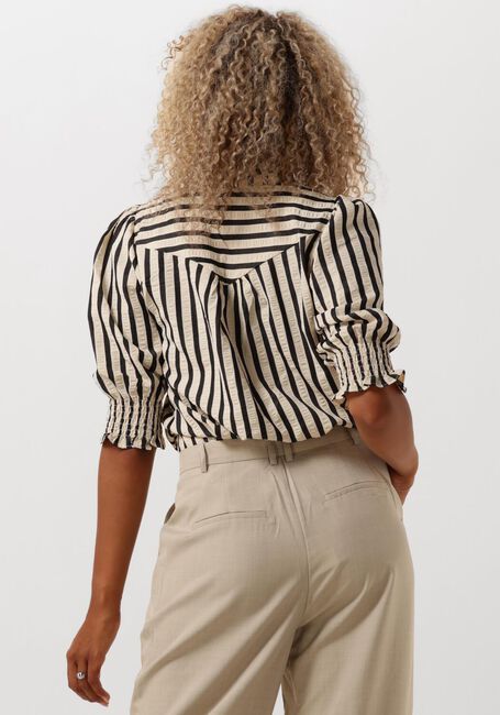 Creme NEO NOIR Blouses DIANA CONTRAST STRIPE BLOUSE - large