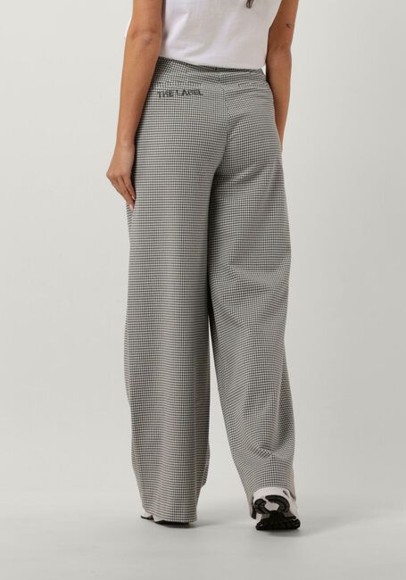 Grijze ALIX THE LABEL Pantalon LADIES WOVEN MINI CHECK PANTS - large