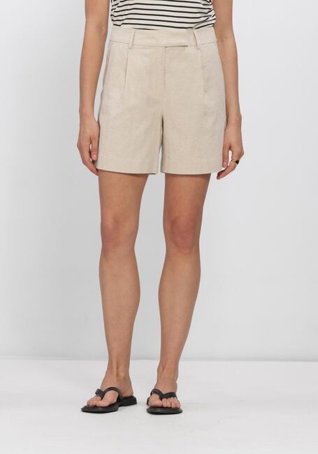 Beige CO'COUTURE Broeken LEENACC LINEN PLEAT SHORTS - large