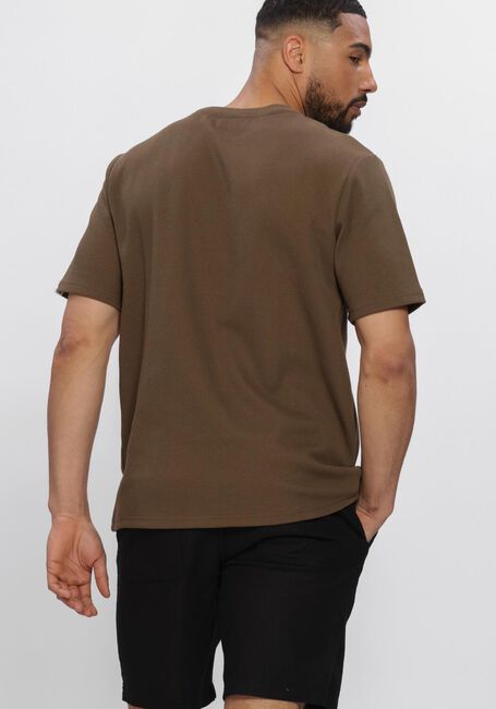 Bruine ANERKJENDT T-shirt AKKIKI S/S WAFFLE TEE - large