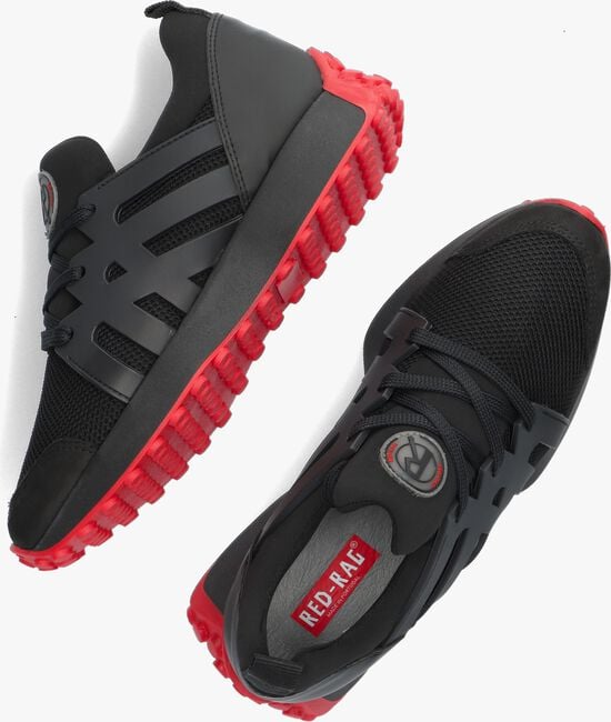 Zwarte RED-RAG Lage sneakers 13673 - large