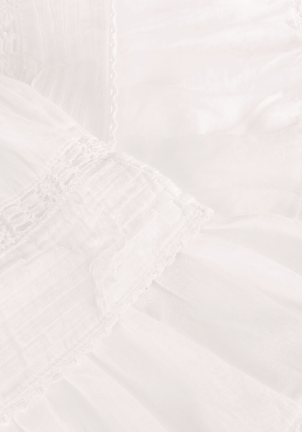 Witte NEO NOIR Minirok KENIA S VOILE SKIRT - large