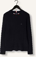 Donkerblauwe TOMMY HILFIGER Trui CLASSIC CABLE CREW NECK Donkerblauwe TOMMY HILFIGER Trui CLASSIC CABLE CREW NECK - medium