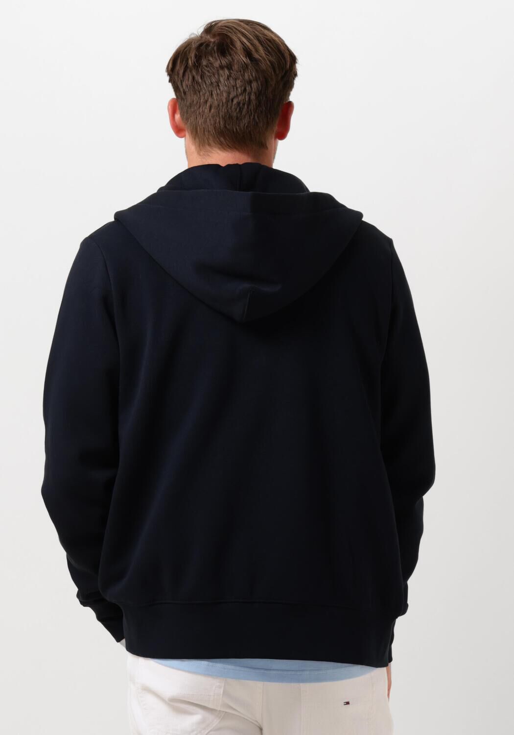 TOMMY HILFIGER Heren Truien & Vesten Roundall Hooded Zip Through Blauw