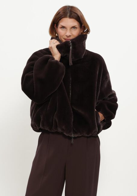 Bruine BEAUMONT Faux fur jas MAXIE JACKET - large