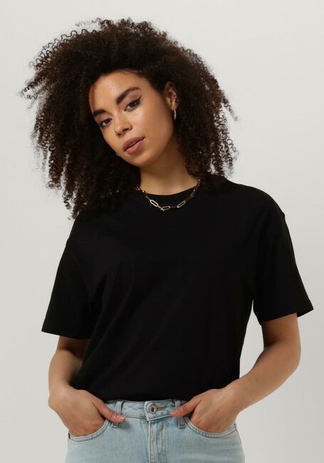Zwarte ENVII T-shirt ENKULLA SS TEE SOLID - large