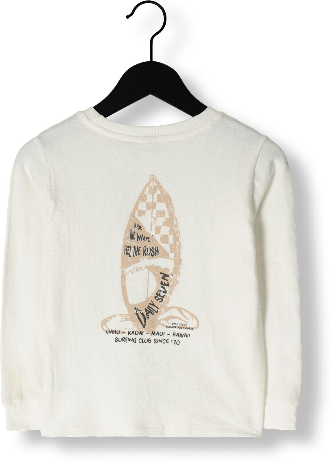 DAILY7 Jongens Truien & Vesten T-shirt Ls Print Wit