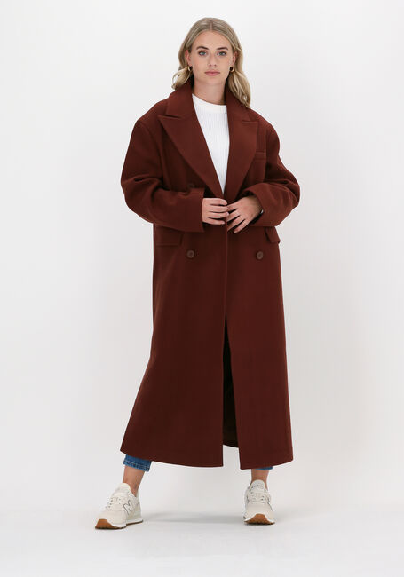 Bruine NA-KD Mantel OVERSIZED SIDE SLIT COAT - large