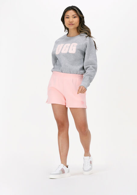 Grijze UGG Sweater W MADELINE FUZZY LOGO CREWNECK - large