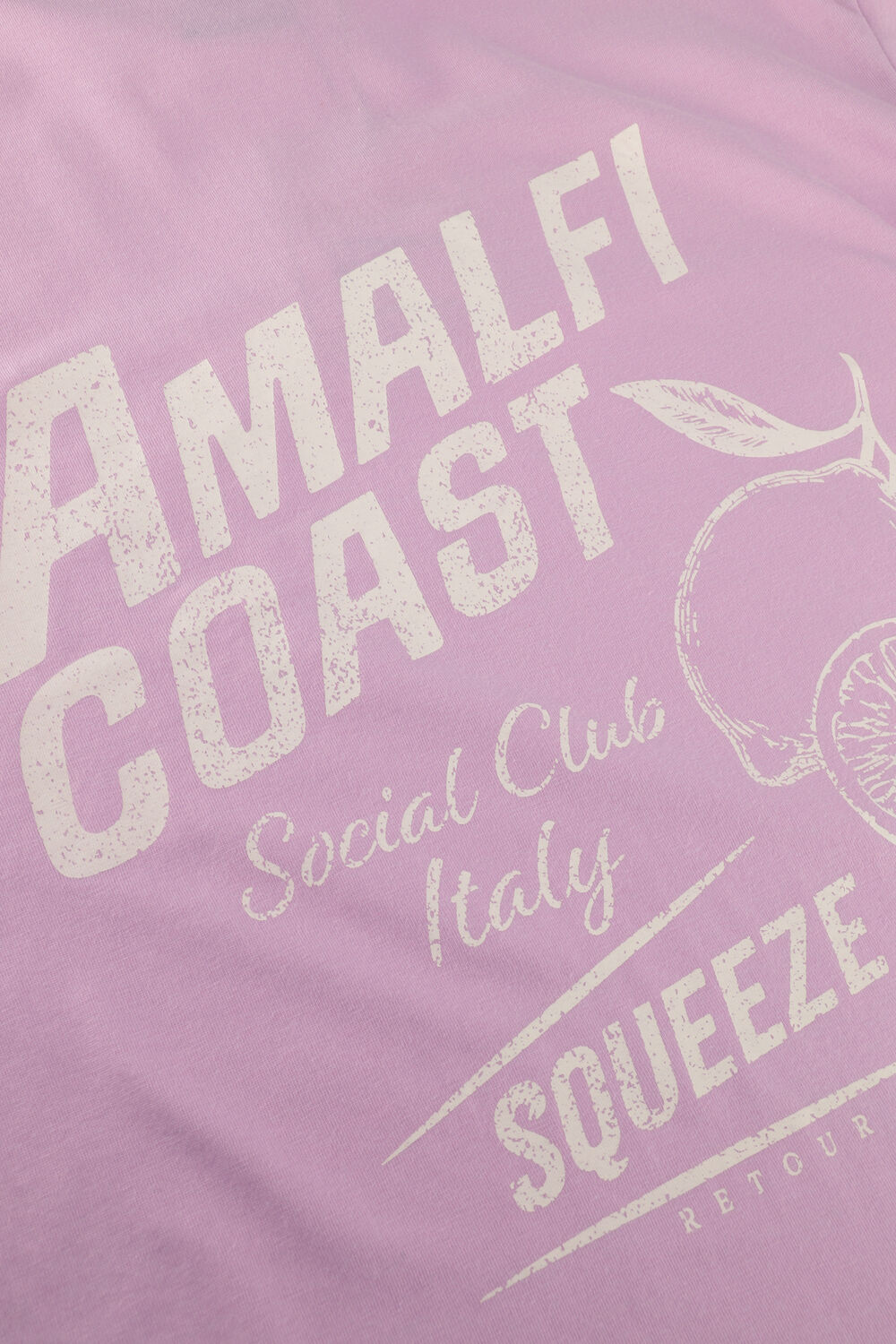 Paarse RETOUR T-shirt NURIA - large