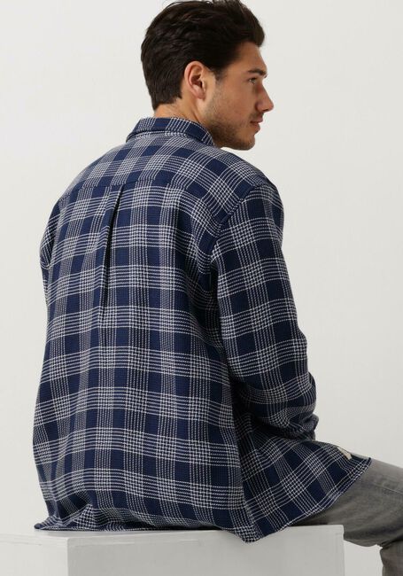Blauwe FORÉT Overshirt ARCTIC CHECK SHIRT - large