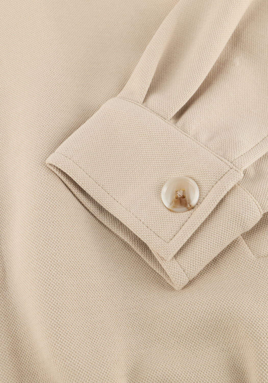 Beige AIMEE THE LABEL Jack LYS PIQUE JACKET - large