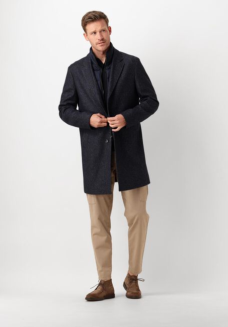 Donkerblauwe BOSS BLACK Mantel H-HYDE-BIB-234 - large