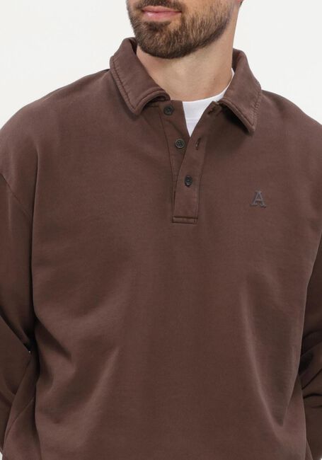 Bruine ANERKJENDT Sweater AKTONI POLO SWEAT - large