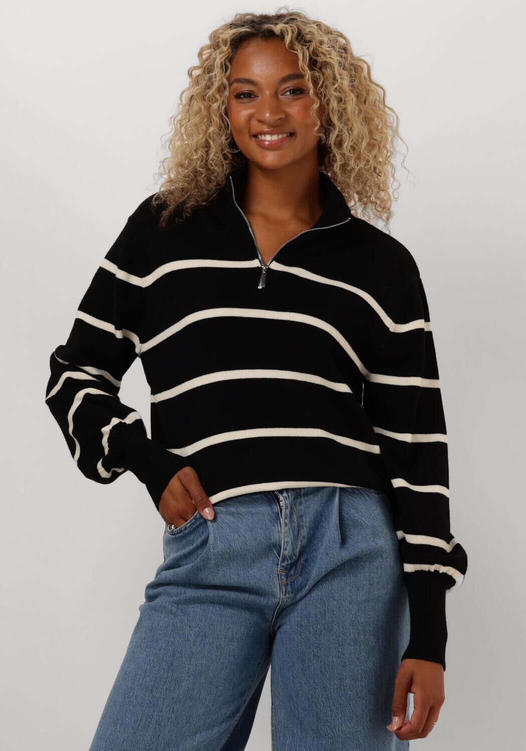 zwarte y.a.s. trui yasshanti ls knit pullover