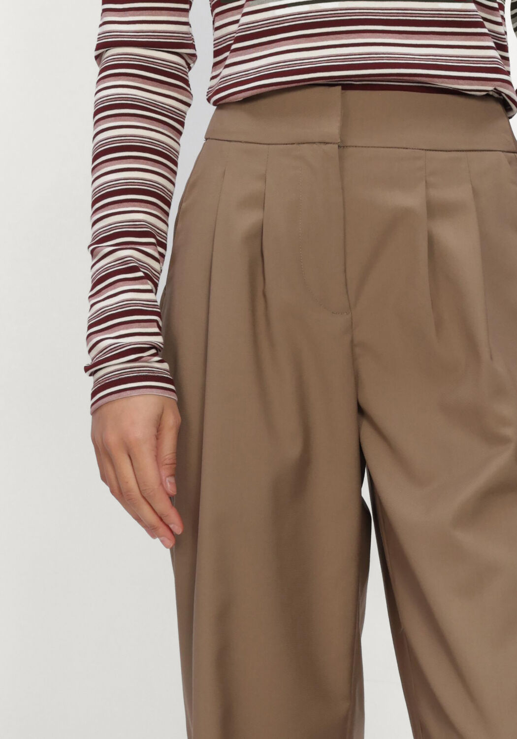 Bruine HARPER & YVE Wijde broek SADIE-PA - large
