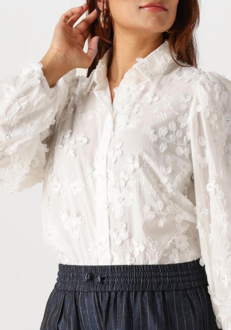 Witte AAIKO Blouses LIEN BEADS CO 522 - large