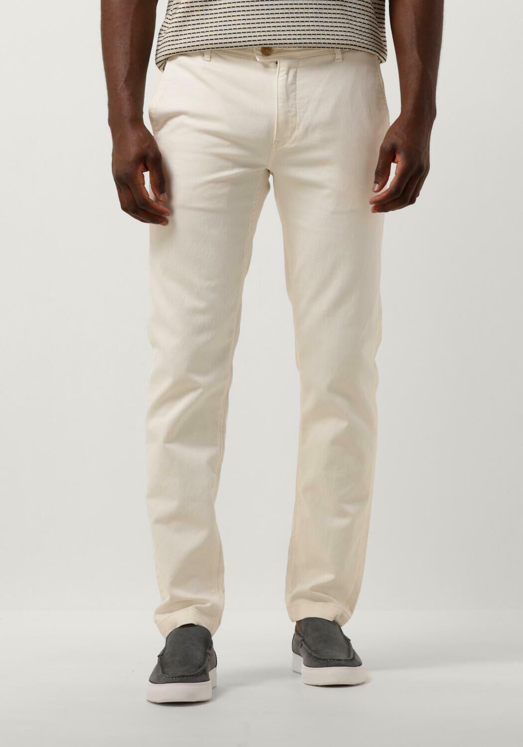 VANGUARD Heren Broeken V9 Chino Light Stretch Dobby G d Zand