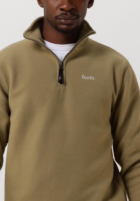 Groene FORÉT Trui MOTION HALF ZIP - large