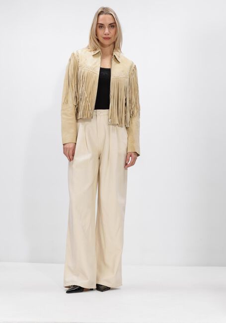 Gele IBANA Jassen JEEYA SUEDE - large