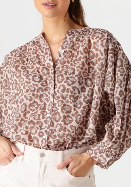 Bruine BY-BAR Blouses LUCY CHETAAH BLOUSE - large