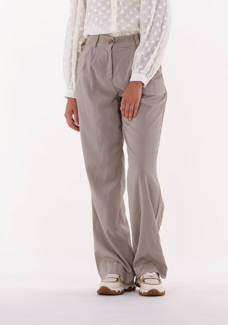 Beige MODSTRÖM Pantalon ATTICUS CHECK PANTS - large