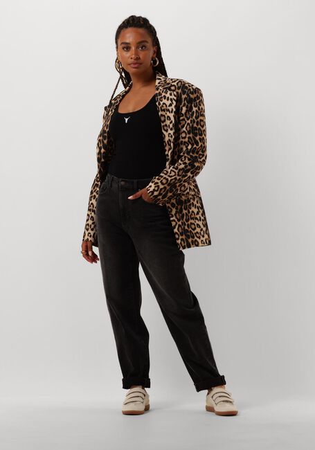 Zwarte ALIX THE LABEL Top LADIES KNITTED RIB TANKTOP - large