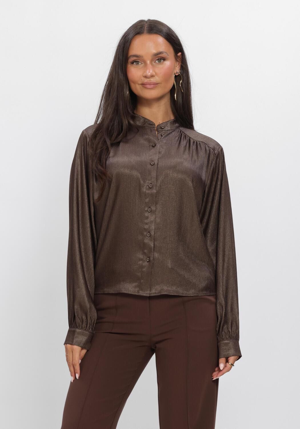 Bruine AAIKO Blouses LIV PES 516 - large